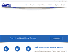 Tablet Screenshot of analisisdetextura.com